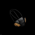 N95 Protective Gas Mask With Gray Body Brown Ear Cups And Head Straps