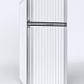 Stainless Steel Double Door Refrigerator With Modern Design And Control Panel
