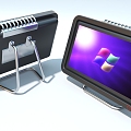 Flat-screen TV Electronic screen Desktop TV 3d model