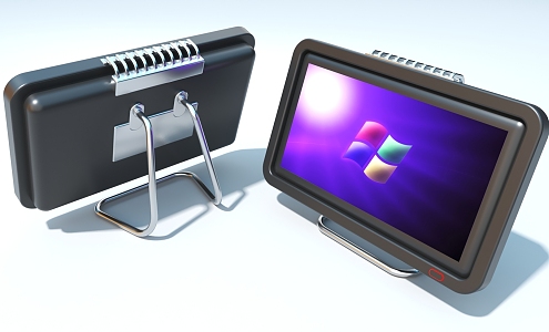 Flat-screen TV Electronic screen Desktop TV 3d model