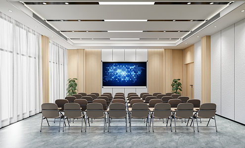 Modern Meeting Room Multimedia Room 3d model