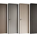 Various Colored Hinged Doors With Wooden And Neutral Tones For Home Interior