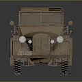 Vintage Off Road Vehicle With Canvas Top And Rugged Tires Classic Design