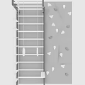 Fun Kids Bed With Climbing Frame And Rock Climbing Wall For Children Play