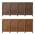 Wooden Entryway Cabinet And Side Cabinet With Arched Panel Design For Modern Home Storage