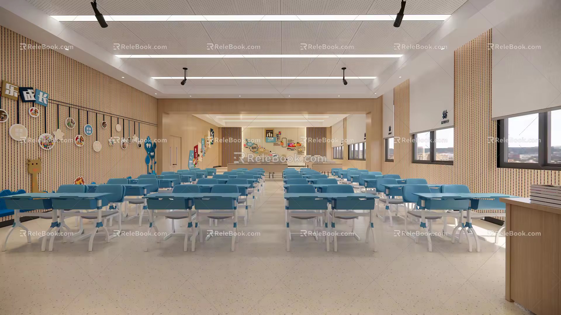 Modern Classroom School Function Classroom Class Classroom 3d model