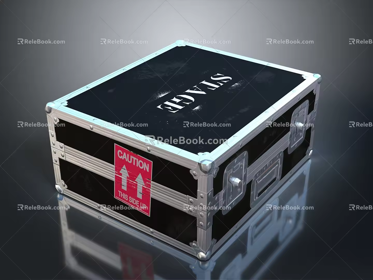 Tool Box Iron Box Iron Box Iron Trunk Box Luggage Leather Box Leather Box Container 3d model