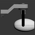 Projection Monitoring Device With Mechanical Arm White Spherical Body And Projection Lens