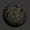 Decorative Textured Sphere With Multicolored Mosaic Pattern And Artistic Design