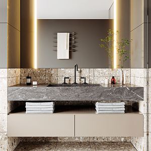 Modern sink 3d model