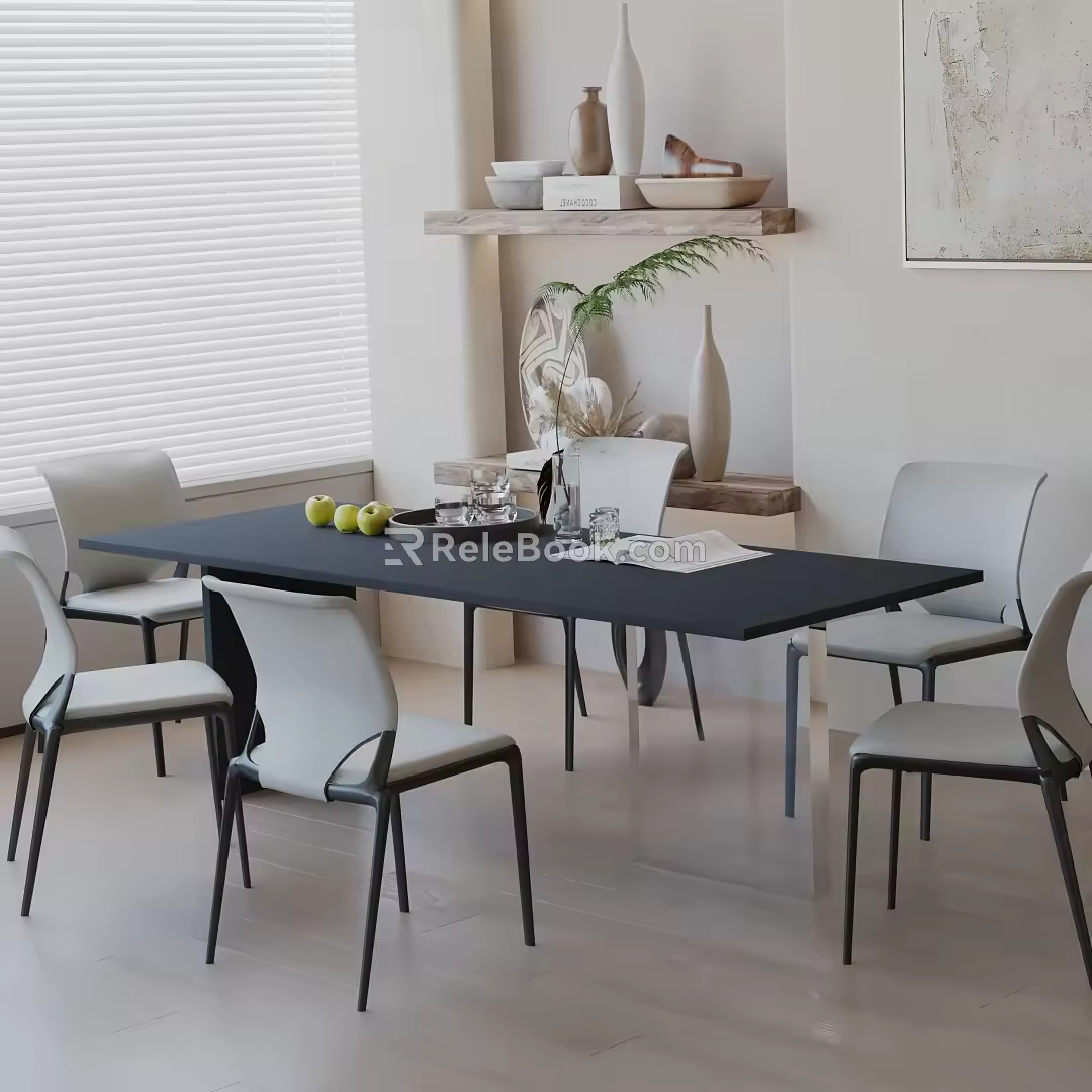 Modern table combination 3d model