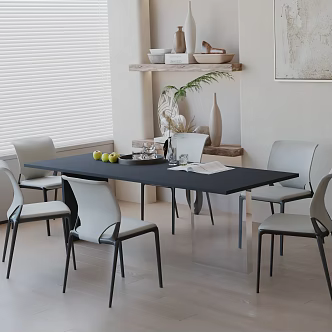 Modern table combination 3d model