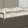 Double sofa 3d model