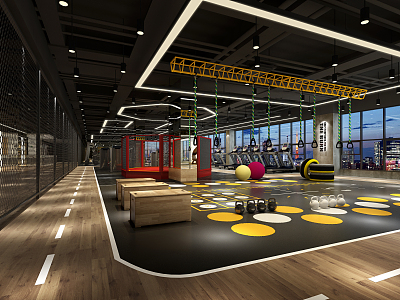 INDUSTRIAL LOFT GYM 3d model