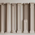 Various Classical Columns Showcasing Different Architectural And Decorative Designs