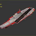 Modern Aircraft Carrier With Flight Deck Runway And Island Structure Design