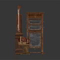 Architectural Interior Displaying Vintage Wooden Furniture Collection And Classic Decorative Pieces