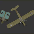 Game Movie Character Mech Robot With Insect Like Legs And Small Biplane Model Design