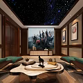New Chinese Audio-visual Room 3d model