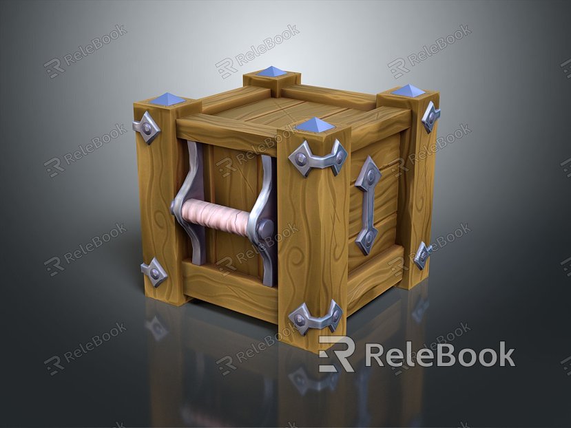 Modern Box Toolbox Iron Box Iron Box Iron Trunk Trunk model