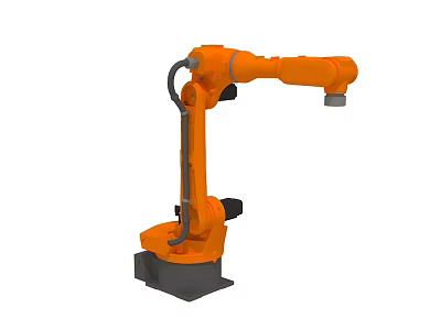 Industrial six-axis robot 3d model