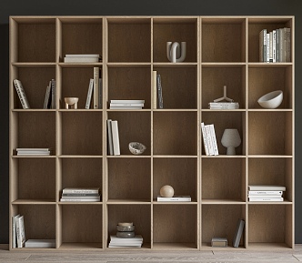 Bookshelf display rack 3d model