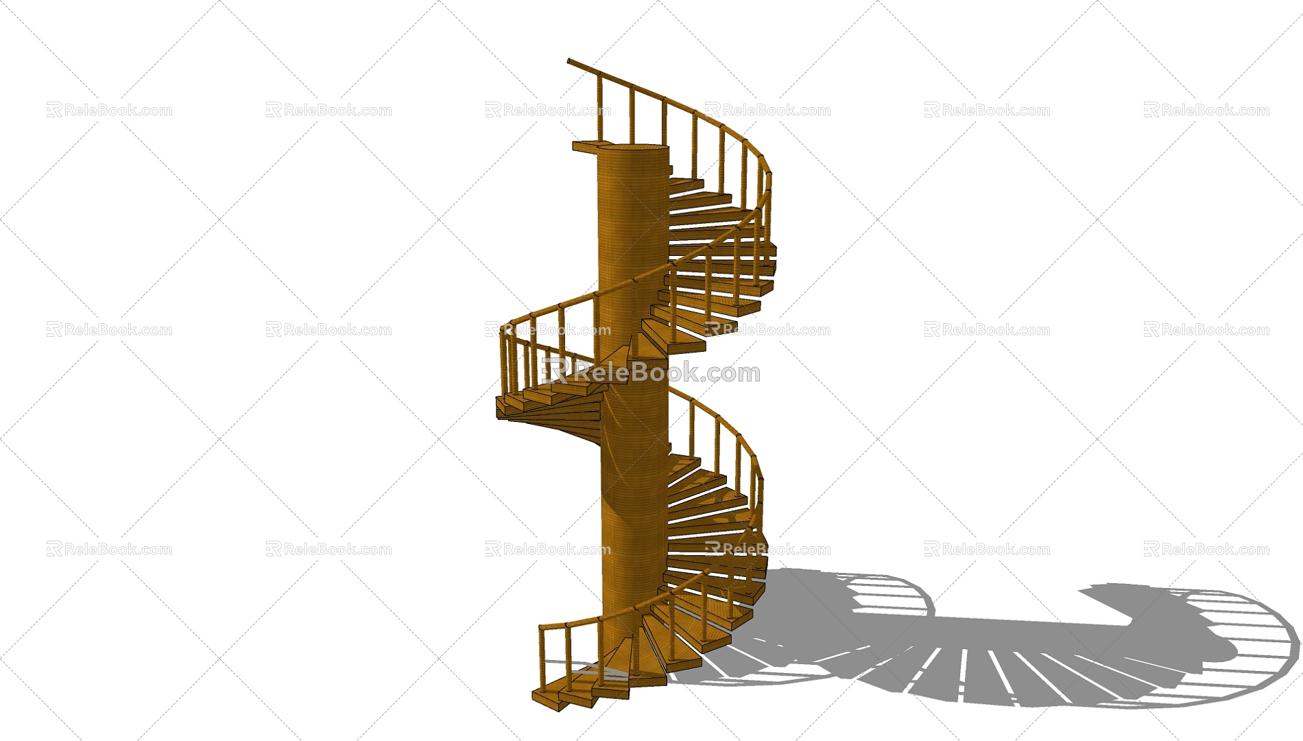 revolving staircase 3d model