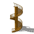 revolving staircase 3d model