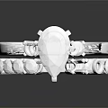 Elegant Platinum Ring With Central Diamond And Side Diamonds In Classic Design
