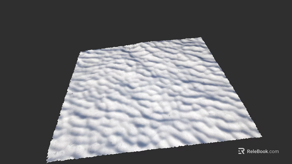 Realistic Micro Terrain Design With Wavy Surface And Detailed Textures 3d model 