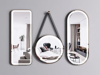 Modern mirror bathroom mirror 3d model