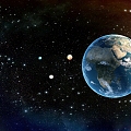 Universe Star Earth Wallpaper 3d model