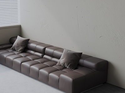 Modern three-seat sofa 3d model