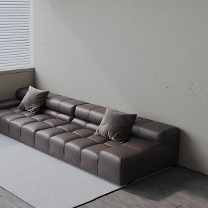 Modern three-seat sofa 3d model