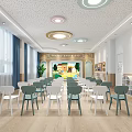 Nordic Kindergarten Multi-function Classroom 3d model