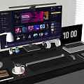 Computer Desktop Computer Laptop Digital Combination Keyboard 3d model