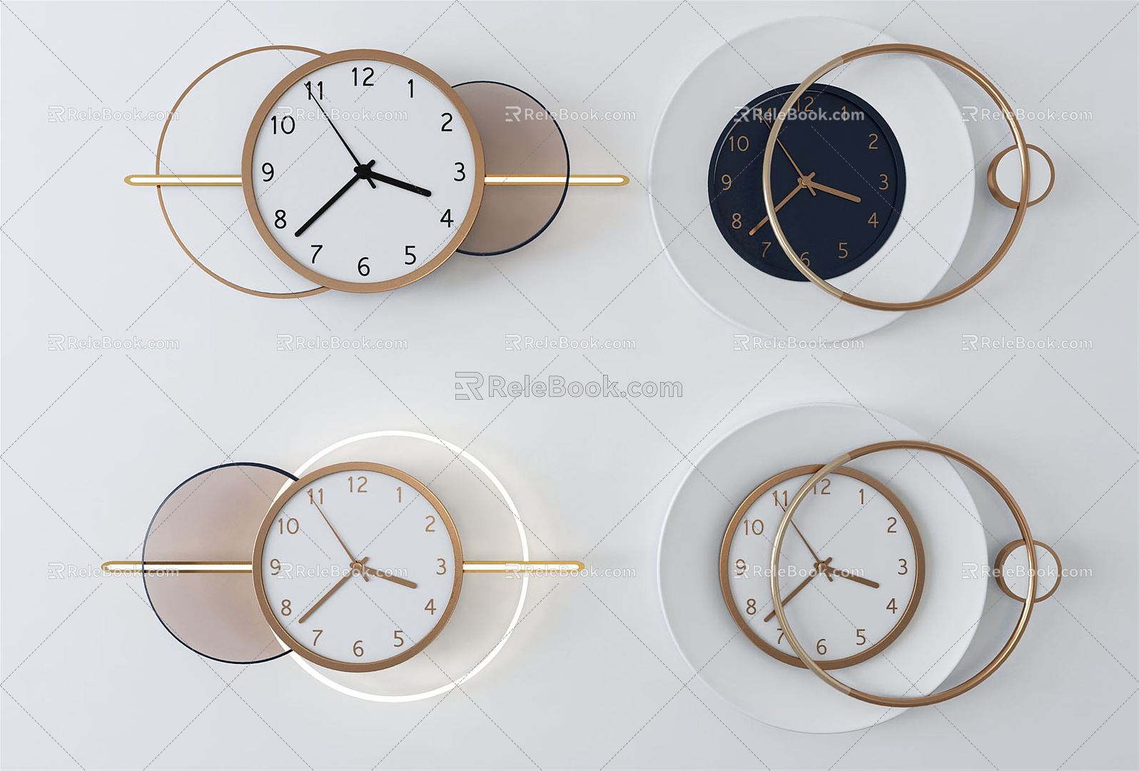 Modern Clock 3d model