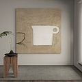 modern decorative painting 3d model