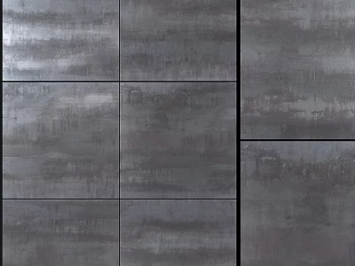 Gray Textured Square Components with Grid Pattern for Wall Cladding Design 3d model