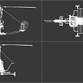 Single Rotor Helicopter With Open Cockpit Frame Seats And Colored Tail Design