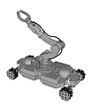 Advanced Industrial Robotic Equipment with Mobile Platform Robotic Arm and Maneuverable Wheels