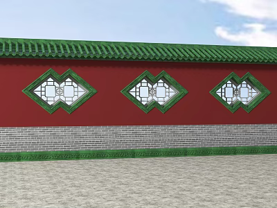Siheyuan Exterior Wall 3d model