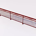 Guardrail railing fence wrought iron railing 3D model 3d model