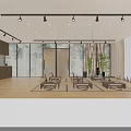 Elegant Zen Style Beauty Salon Interior With Cozy Tea Lounge And Natural Bamboo Decoration