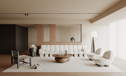 modern living room home living room 3d model