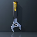 YIDEK Adjustable Wrench With Black Yellow Handle And Chrome Plated Steel Head