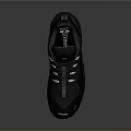 Black High Top Hiking Shoes With Durable Sole And Breathable Mesh For Outdoor Sports