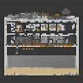 Modern Multi Level Water Transport Vehicle With Orange White Exterior And Deck Structure Design