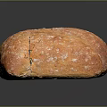 Freshly Baked Golden Brown Bread Loaves With Crispy Crust On Dark Surface