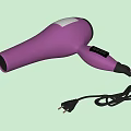 Smart Machine Purple Hair Dryer with Control Buttons and Gray Power Cord